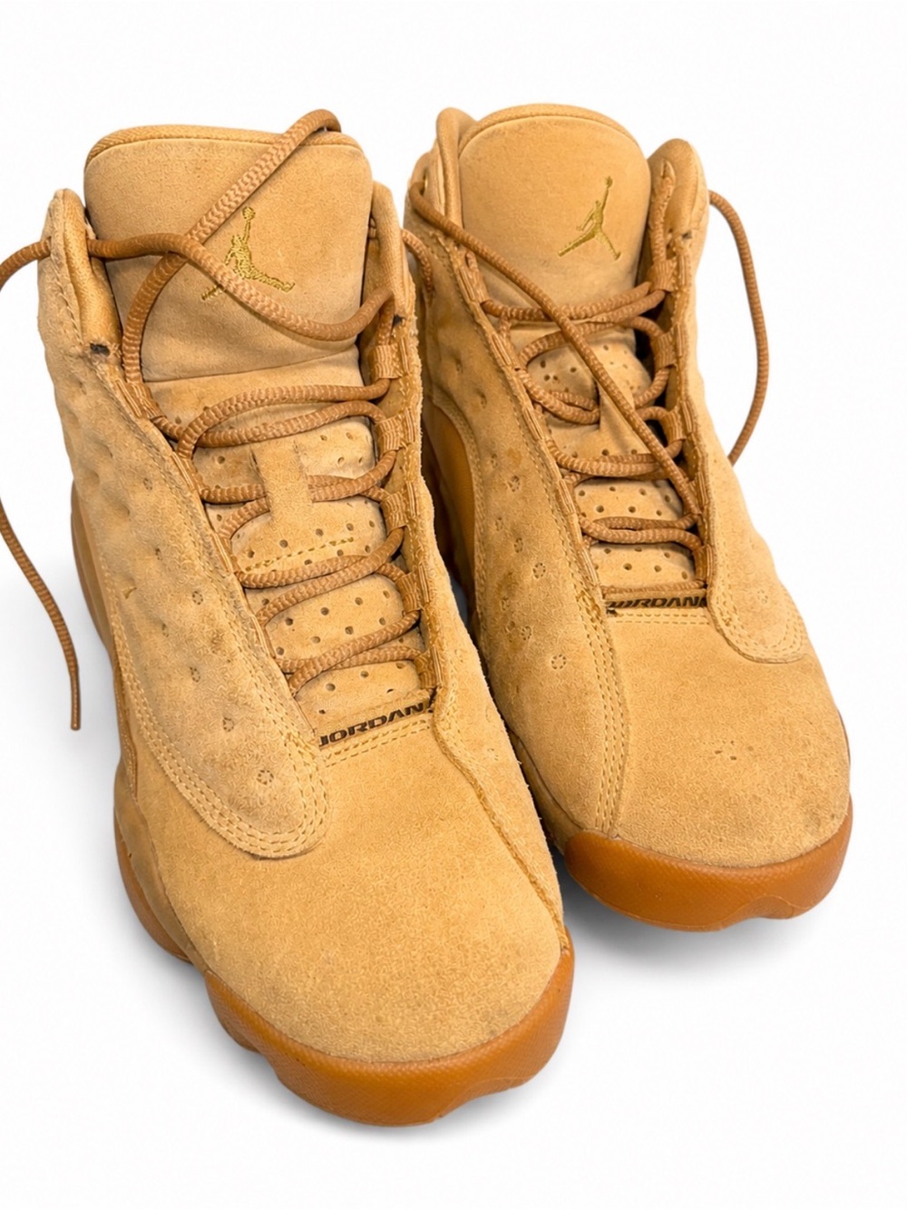 Nike Air Jordan 13 Wheat / Golden Harvest Size 6.5Y (Women’s 8) Suede 414574-705